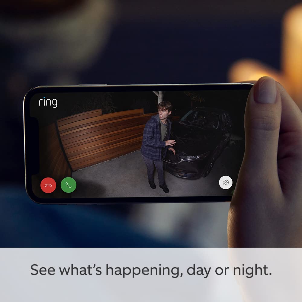 Ring Spotlight Cam Plus Battery Wireless Outdoor Camera 1080p – Black
