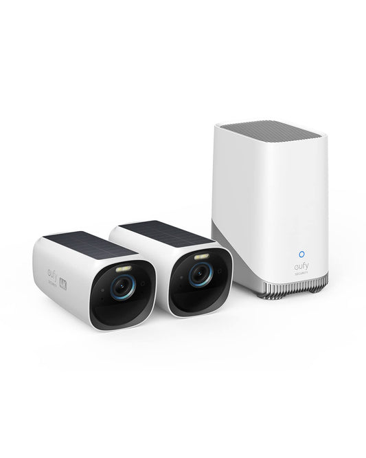 eufy Security eufyCam 3 S330 2-Cam Kit, 4K Solar, Face Recognition