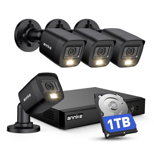 ANNKE 8CH 3K Lite H.265+ AI DVR CCTV System & 1TB HDD