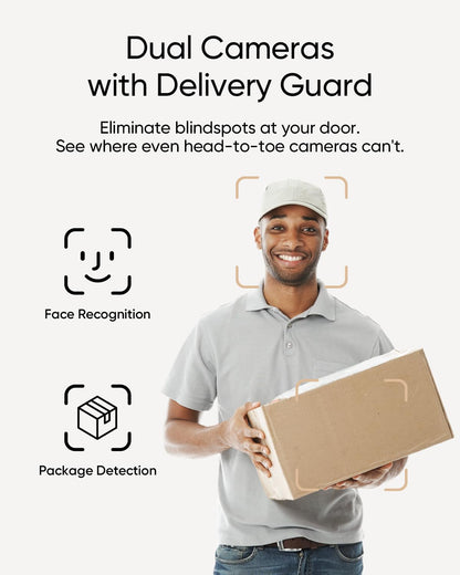 eufy Security Video Doorbell E340, Dual Camera, 2K FHD
