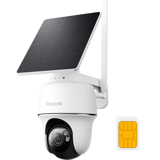 Reolink Go PT Plus 4G LTE Solar PTZ Camera, 3K No WiFi