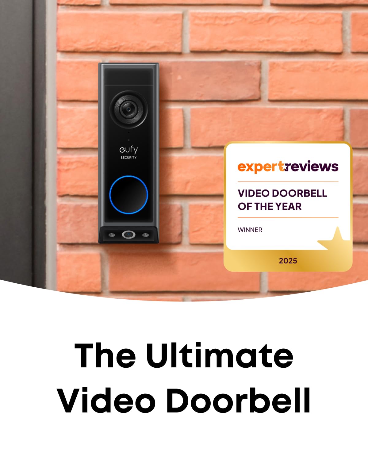 eufy Security Video Doorbell E340, Dual Camera, 2K FHD