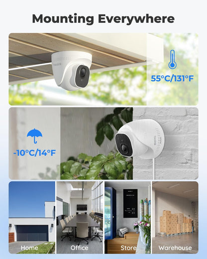 Reolink 5MP PoE CCTV System 8CH NVR + 2TB HDD – RLK8-520D4
