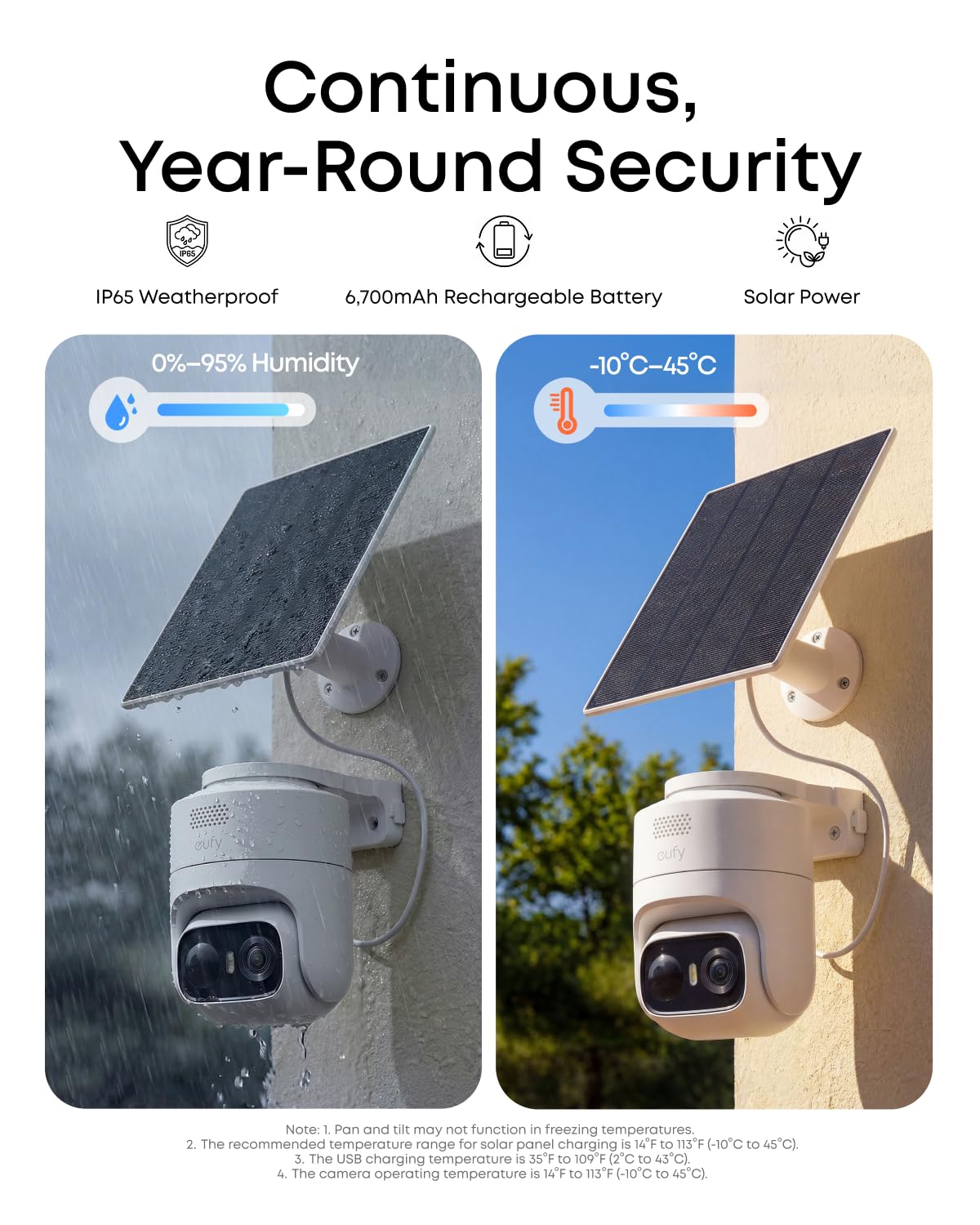 eufy Security eufyCam C37 2-Cam Kit, 360° Pan & Tilt AI Tracking