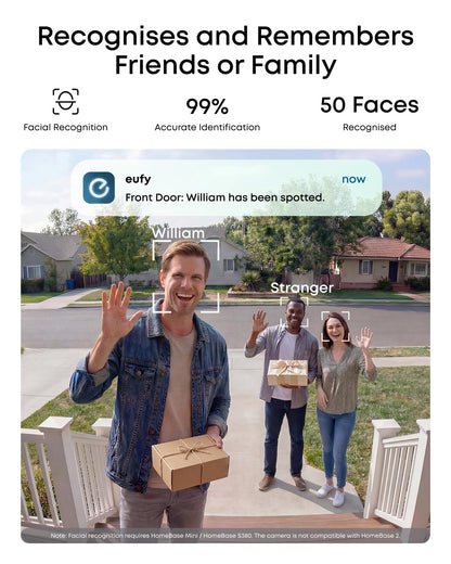 eufy Security eufyCam C37 2-Cam Kit, 360° Pan & Tilt AI Tracking