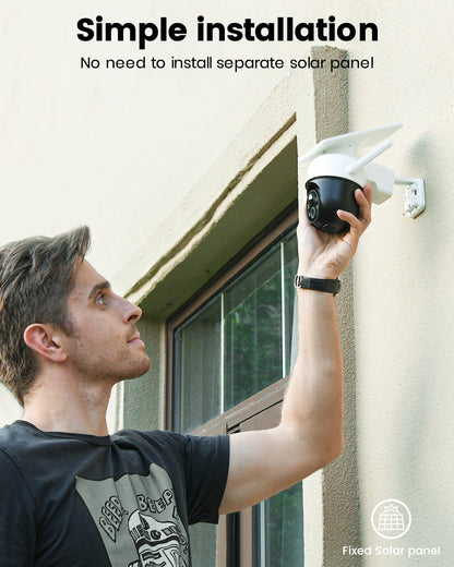 aosu 2K Solar Wireless Outdoor Security Camera, Auto Tracking