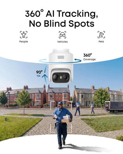 eufy Security eufyCam C37 2-Cam Kit, 360° Pan & Tilt AI Tracking