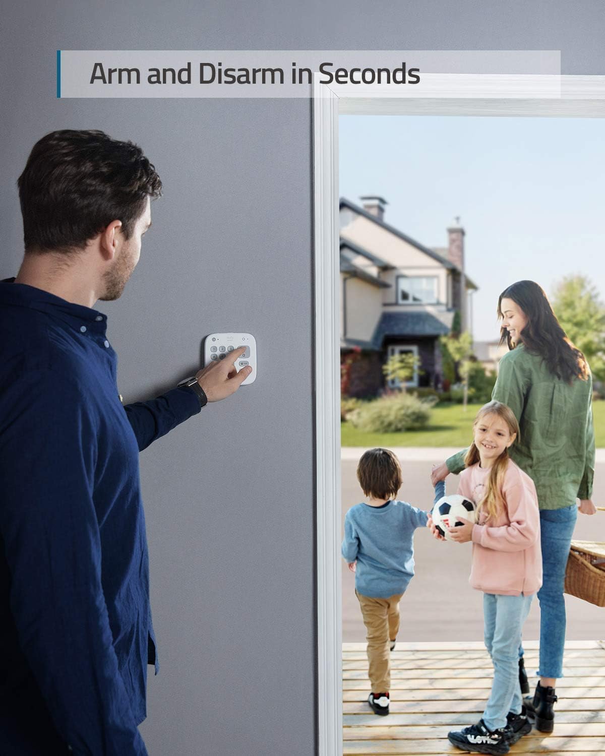 eufy Security 5-Piece Home Alarm Kit with Keypad & App Control