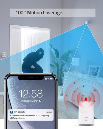 eufy Security 5-Piece Home Alarm Kit with Keypad & App Control