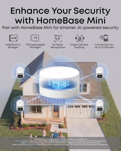 eufy Security eufyCam C37 2-Cam Kit, 360° Pan & Tilt AI Tracking