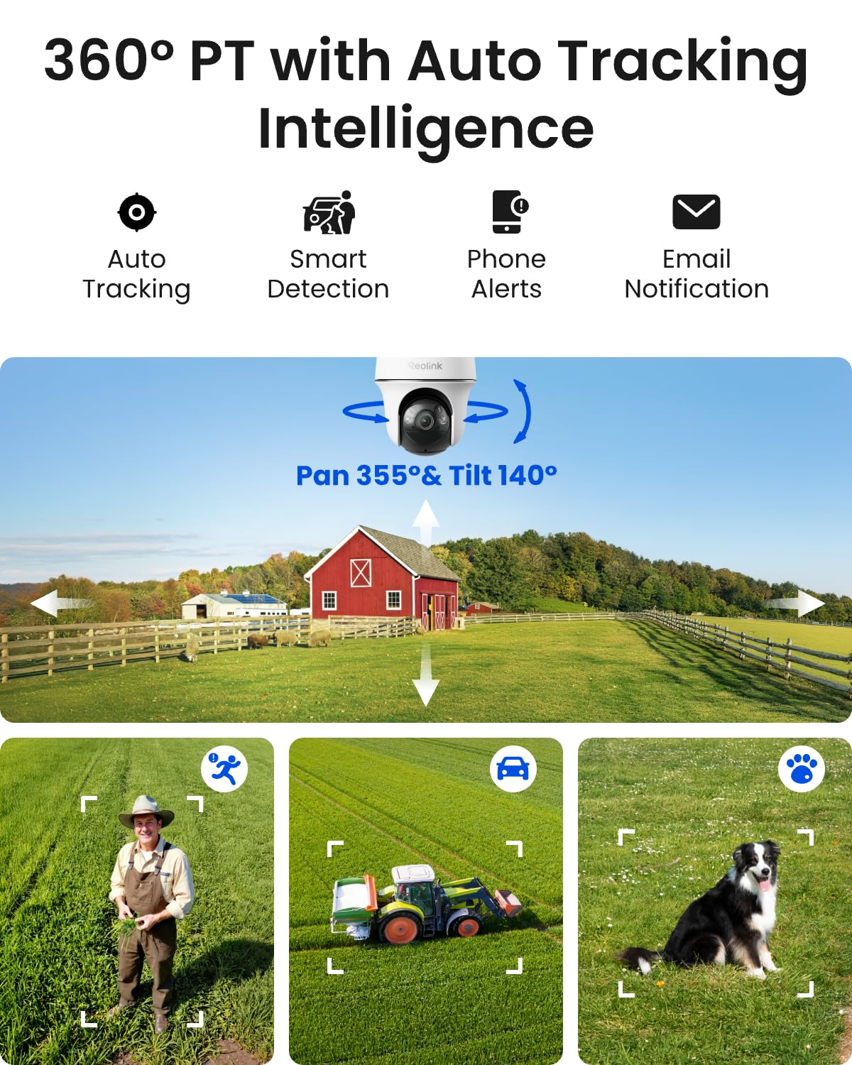 Reolink Go PT Plus 4G LTE Solar PTZ Camera, 3K No WiFi